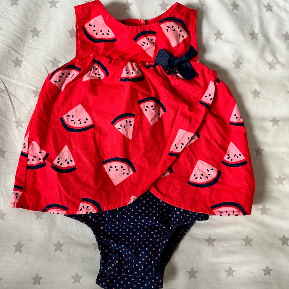 Carter’s watermelon print one piece